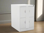 Secure 2 drawer Filing Cabinet Budget Kontrax Filer Cabinet Silverline FCEC2FSec - THATSMYOFFICE