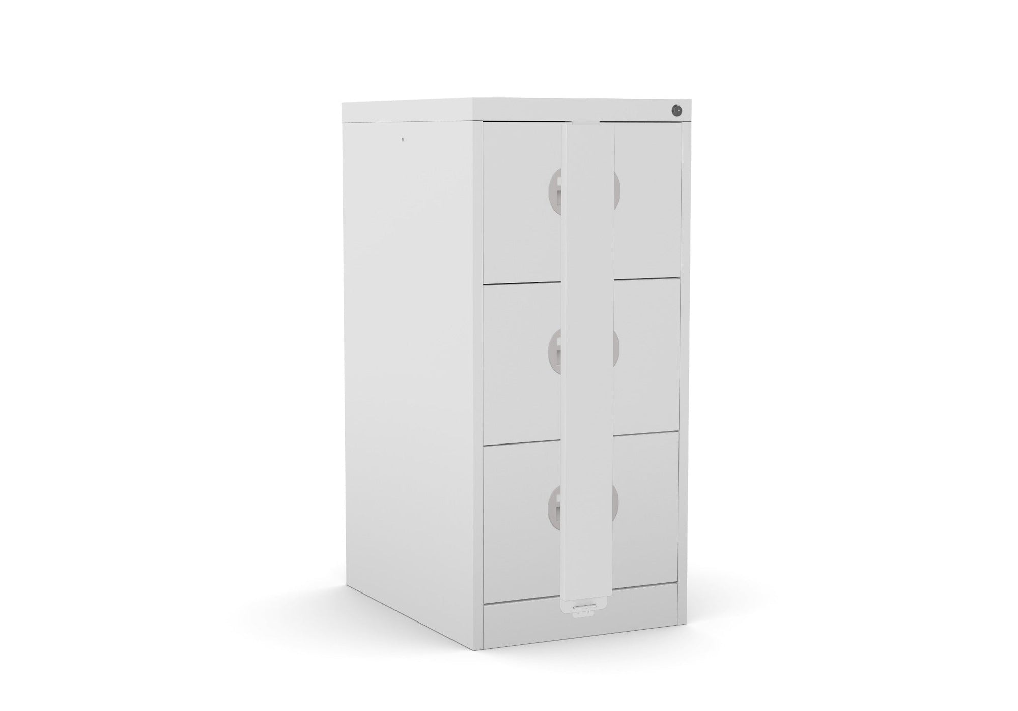 Secure 3 drawer Filing Cabinet Budget Kontrax Filer Cabinet Silverline FCEC3Fsec - THATSMYOFFICE