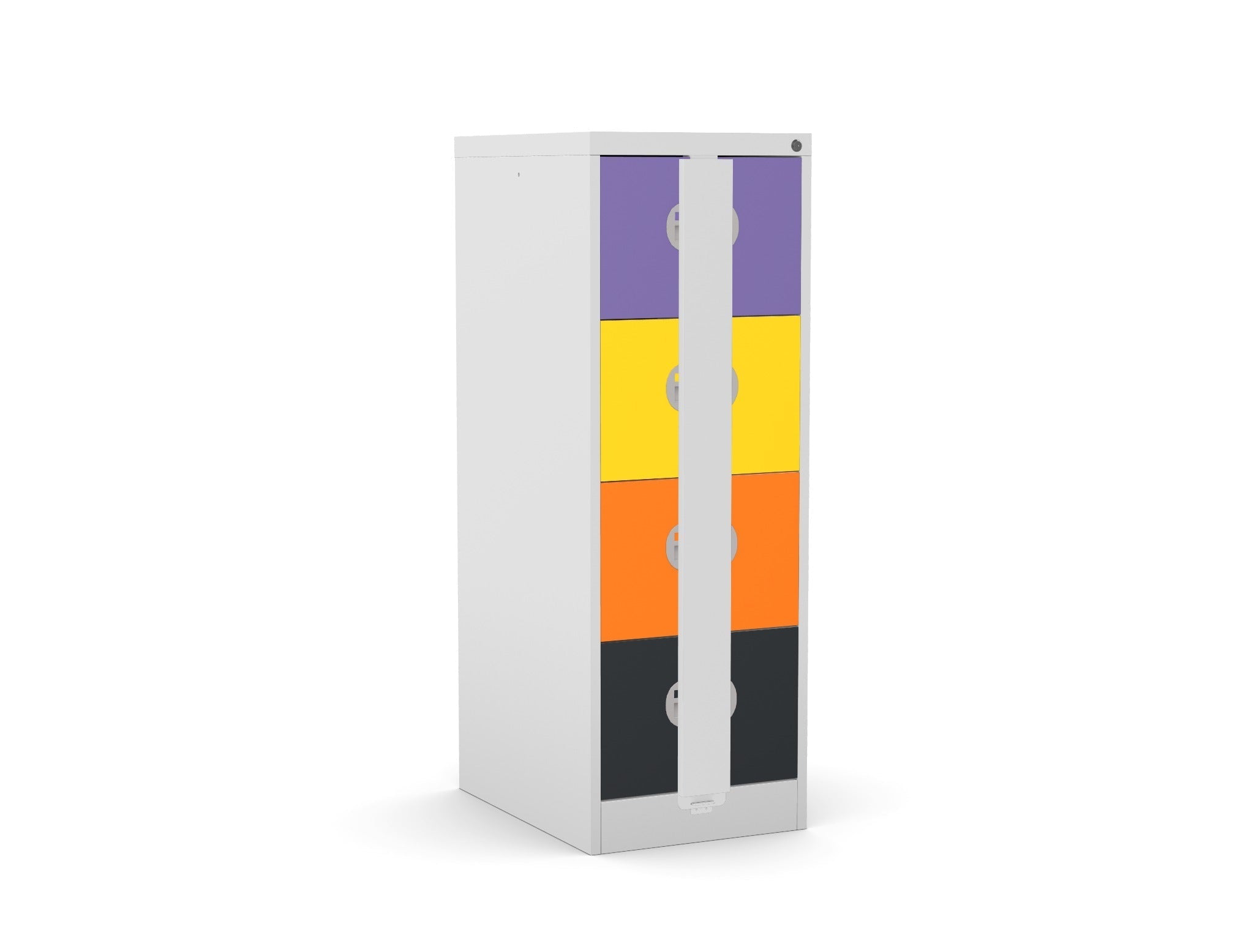 Security Filing Cabinet Budget Kontrax Filer Cabinet 4 drawer Silverline FCEC4FSec - THATSMYOFFICE