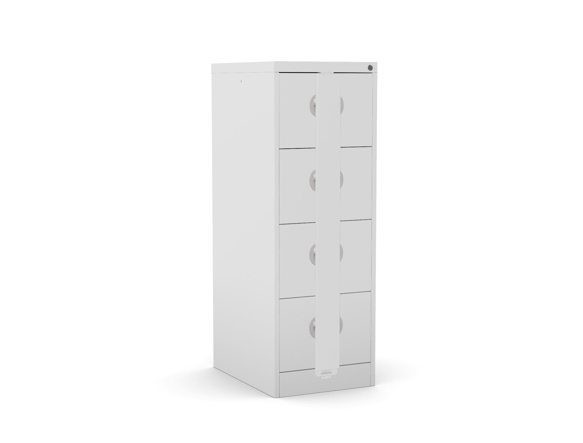 Security Filing Cabinet Budget Kontrax Filer Cabinet 4 drawer Silverline FCEC4FSec - THATSMYOFFICE