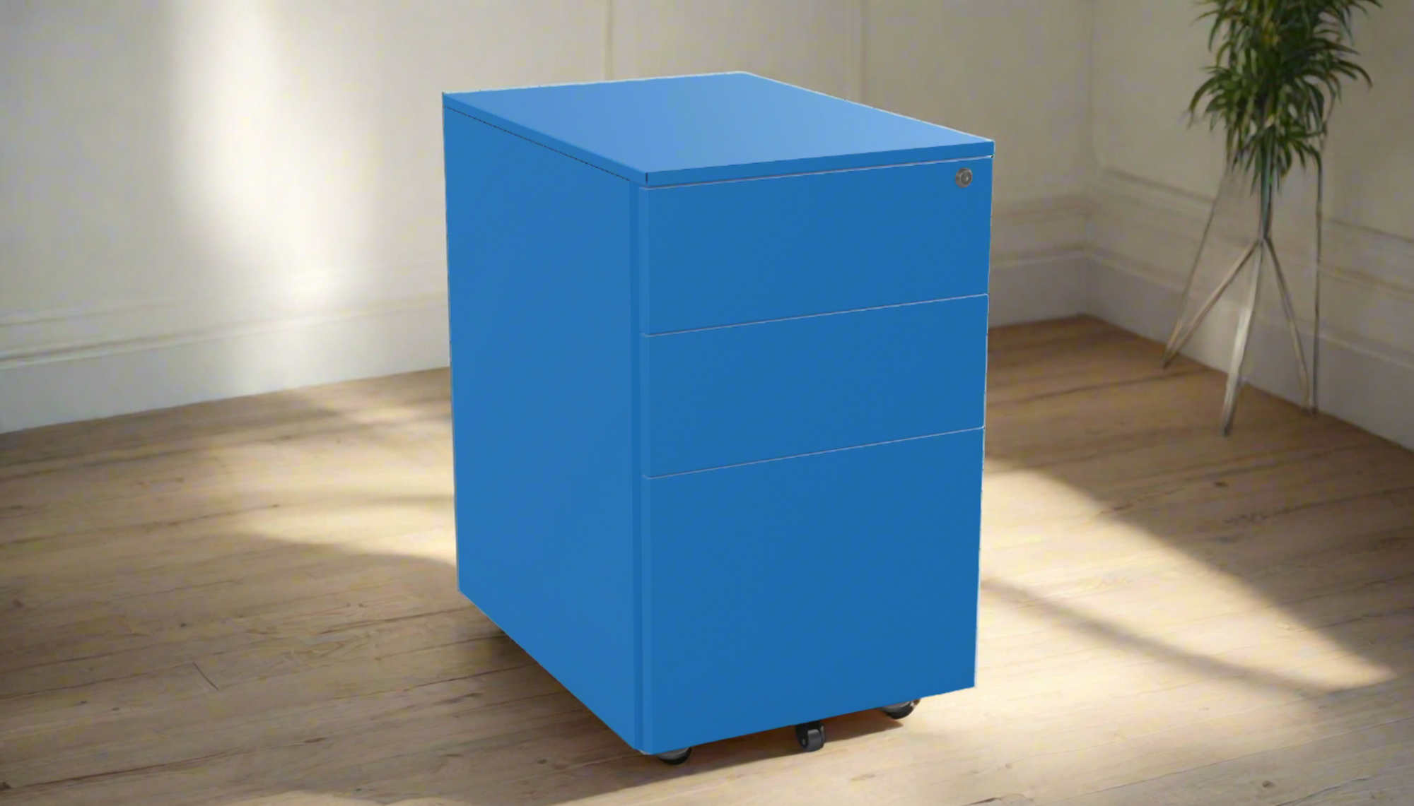 Desk High Pedestal on feet 2 Personal +1 Filing Dwr 60cm Deep PDDH63SD-Config Silverline 3 Office Furniture