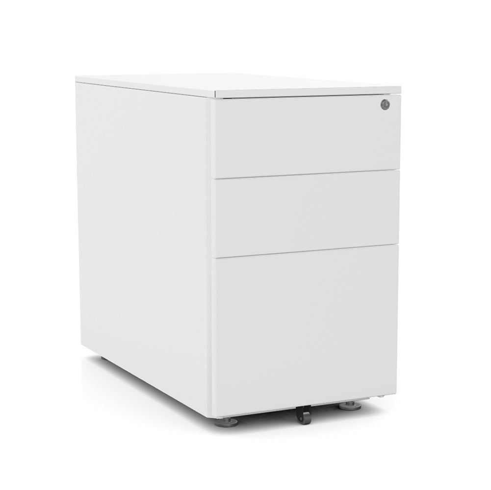 Silverline Desk High Pedestal on feet 2 Personal +1 Filing Dwr 80cm Deep PDDH83SD-Config 1 Office Furniture