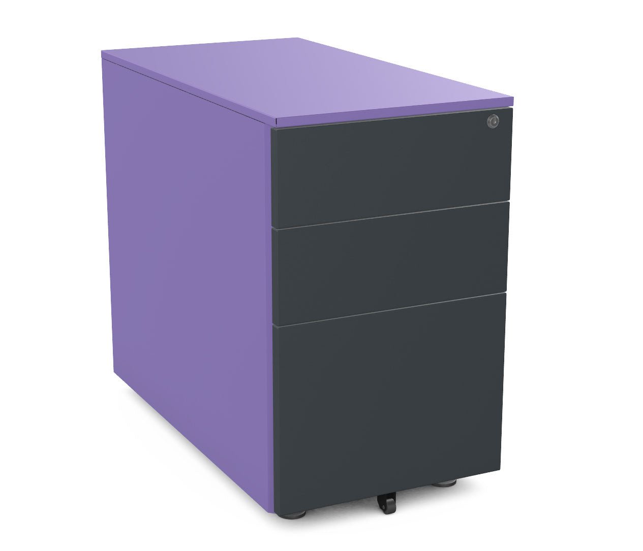 Silverline Desk High Pedestal on feet 2 Personal +1 Filing Dwr 80cm Deep PDDH83SD-Config 4 Office Furniture