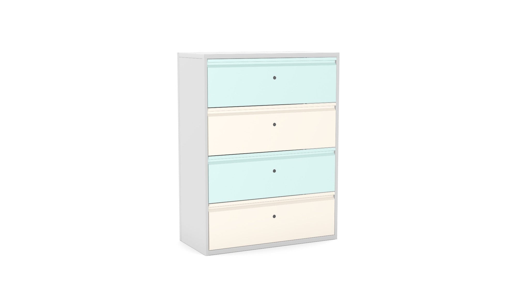 Silverline Freedom Side Filer Individual Locking 4 Drawer FR40OWDL8 5 Office Furniture and Home Remote Working