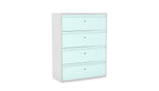 Silverline Freedom Side Filer Individual Locking 4 Drawer FR40OWDL7 4 Office Furniture and Home Remote Working