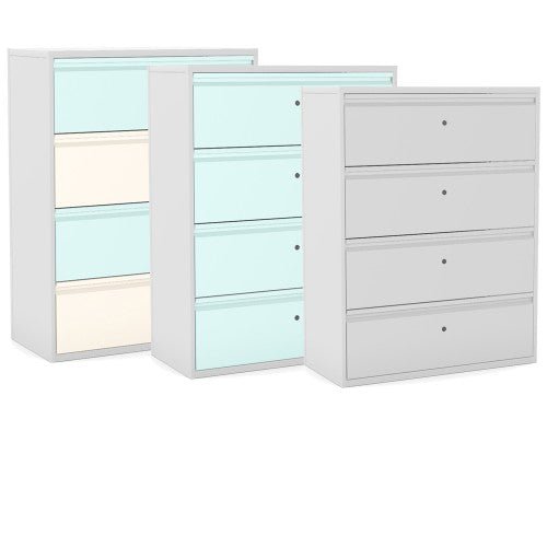 Silverline Freedom Side Filer Individual Locking 4 Drawer FR40OWDL9 6 Office Furniture and Home Remote Working