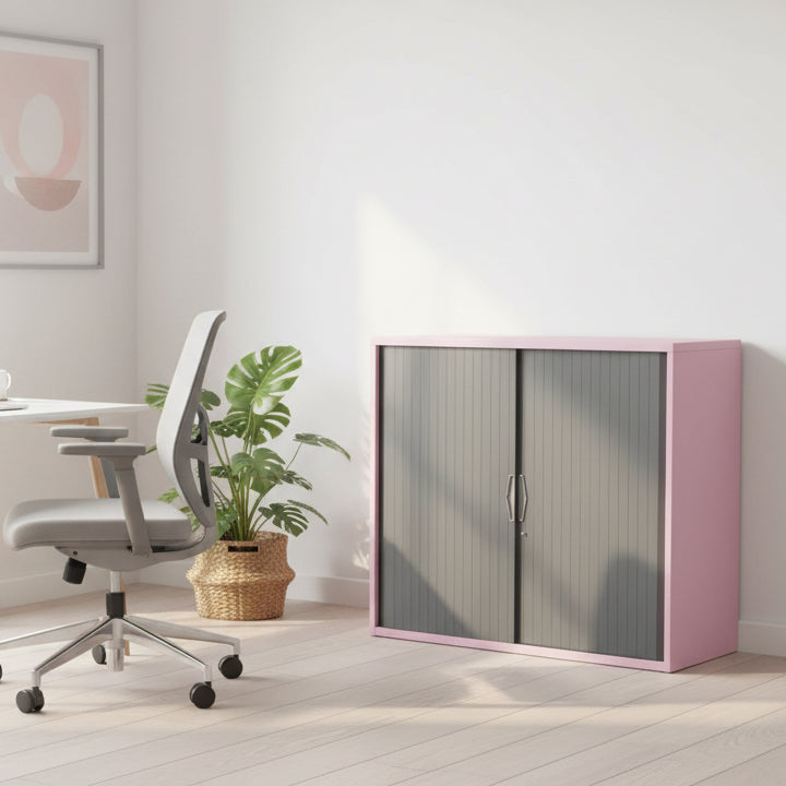 Silverline Freedom Side Opening Tambour 100cm High FR30OWT- 1 Office Furniture