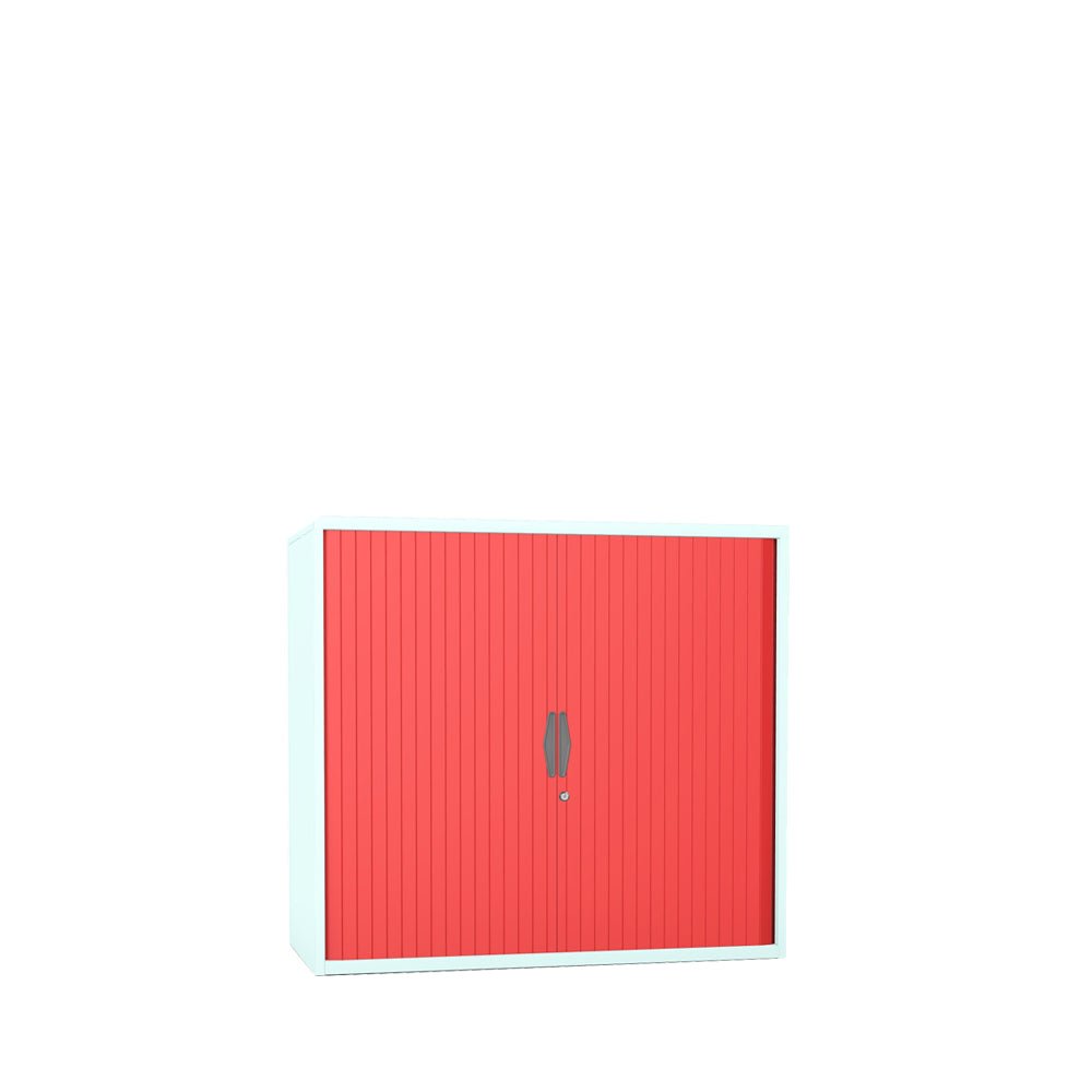 Silverline Freedom Side Opening Tambour 109cm High FR33OWT- 4 Office Furniture