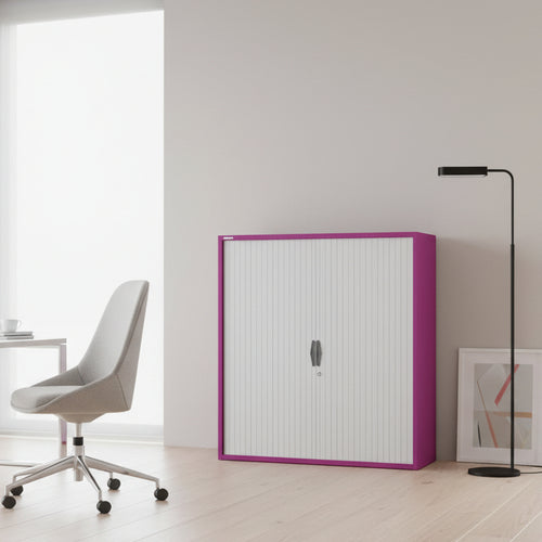 Silverline Freedom Side Opening Tambour 115cm High FR35OWT- 1 Office Furniture