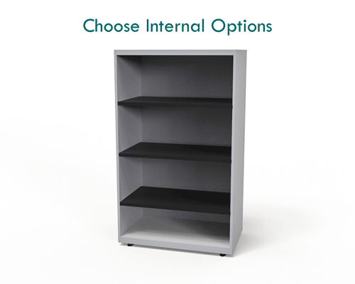 Silverline Freedom Side Opening Tambour 131cm High FR40OWT- 2 Office Furniture