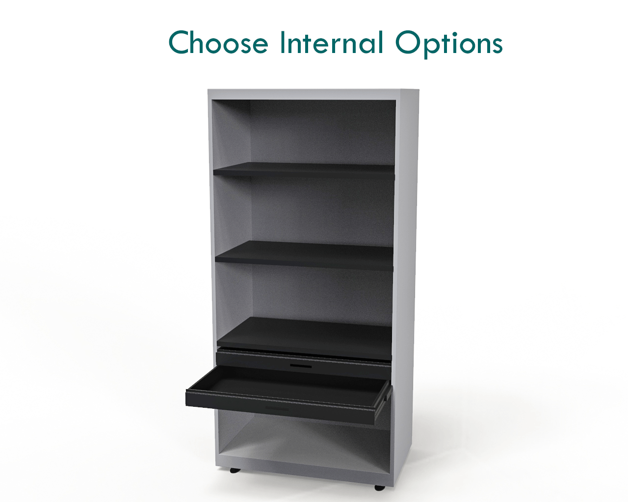 Silverline Freedom Side Opening Tambour 161cm High FR50OWT- 2 Office Furniture