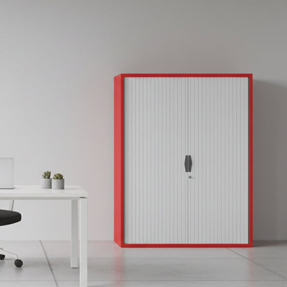 Silverline Freedom Side Opening Tambour 161cm High FR50OWT- 4 Office Furniture