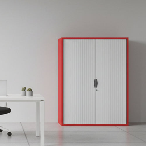 Silverline Freedom Side Opening Tambour 161cm High FR50OWT- 4 Office Furniture