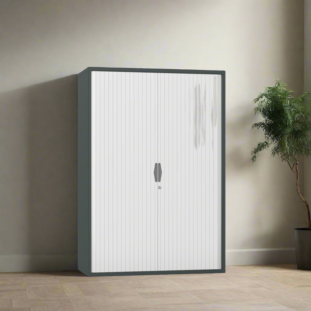 Silverline Freedom Side Opening Tambour 177cm High FR55OWT- 4 Office Furniture