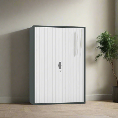 Silverline Freedom Side Opening Tambour 177cm High FR55OWT- 4 Office Furniture