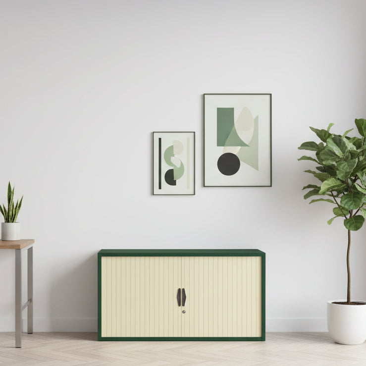 Silverline Freedom Side Opening Tambour  69cm High FR20OWT- 1 Office Furniture