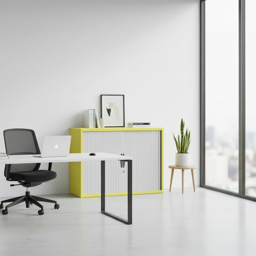 Silverline Freedom Side Opening Tambour 71cm High FR21OWT- 5 Office Furniture