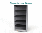 Office Cupboard 2 Door Locking Tall 183cm by SIlverline CULM7SDMetal Cupboard Premium
