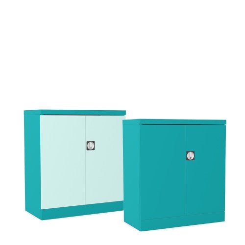 Silverline Kontrax Cupboards with 1 Shelf  102cm High CUEC4AGS-Customise 3 Office Furniture and Home Remote Working