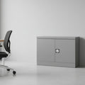 Silverline Kontrax Cupboards with 1 Shelf  69cm High CUEC2AGS-Customise 1 Office Furniture and Home Remote Working