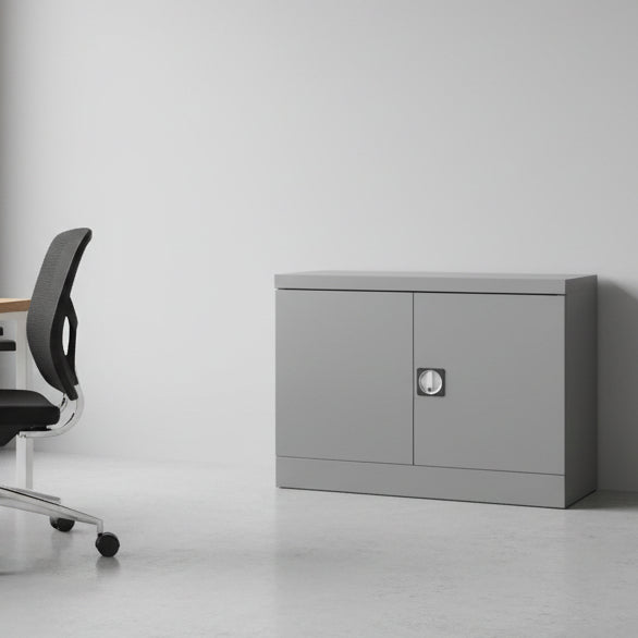 Silverline Kontrax Cupboards with 1 Shelf  69cm High CUEC2AGS-Customise 1 Office Furniture and Home Remote Working