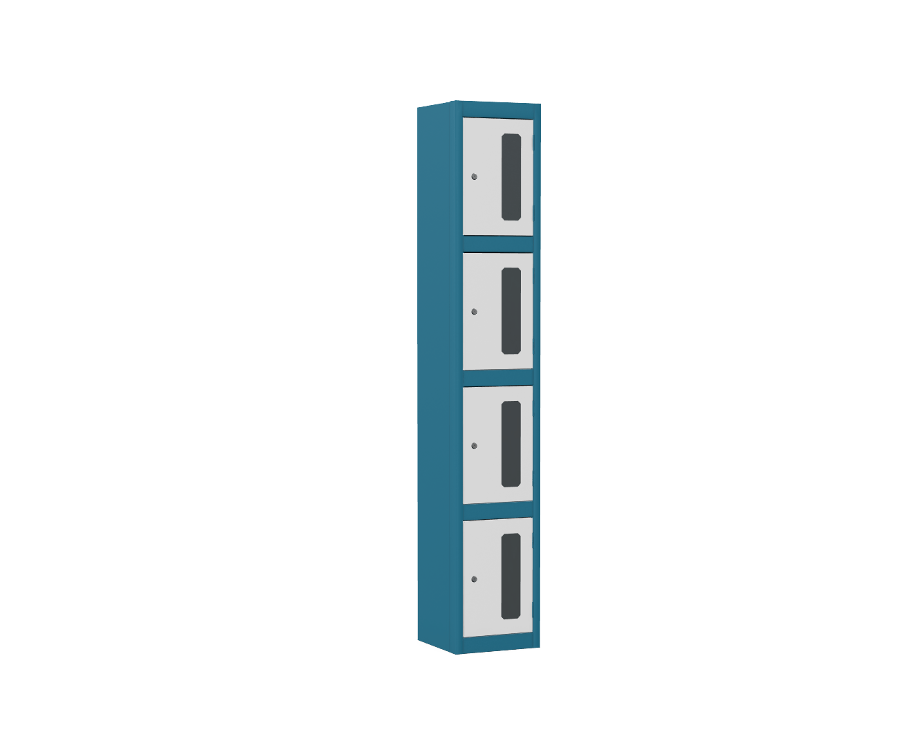 Silverline Kontrax Standard Vision Lockers Four Door LK4D22VN-Config 2 Office Furniture and Home Remote Working