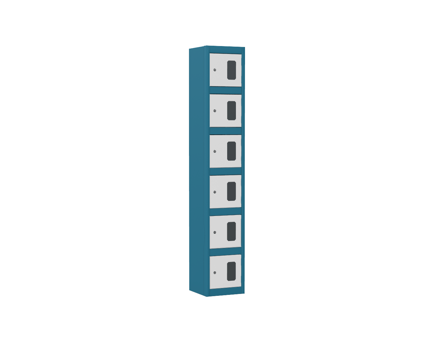 Silverline Kontrax Standard Vision Lockers Six Door LK6D22VN-Config 2 Office Furniture and Home Remote Working