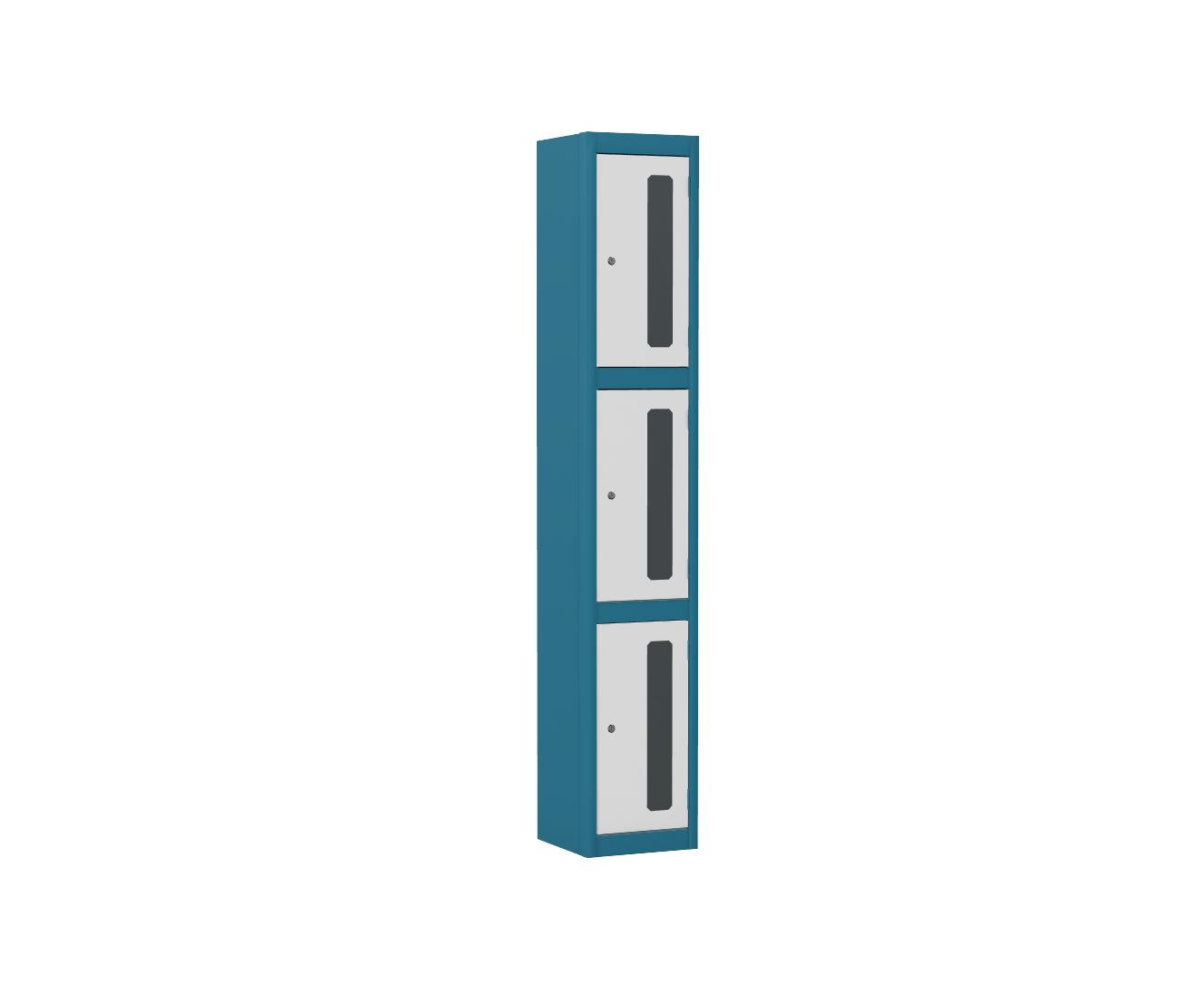 Silverline Kontrax Standard Vision Lockers Three Door LK3D22VN-Config 2 Office Furniture and Home Remote Working