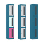 Silverline Kontrax Standard Vision Lockers Three Door LK3D22VN-Config 1 Office Furniture and Home Remote Working