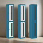 Silverline Kontrax Standard Vision Lockers Three Door LK3D22VN-Config 3 Office Furniture and Home Remote Working