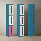Silverline Kontrax Standard Vision Lockers Two Door LK2D22VN-Config 3 Office Furniture and Home Remote Working