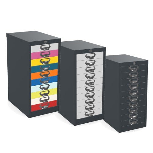 10 Drawer Locking Multidrawer by Silverline MDUR10LK 1 Office Furniture