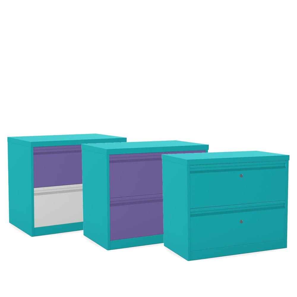 Silverline M-Line Side Filer Individual Locks drawer 2 Drawers SFLM2DIO- 6 Office Furniture