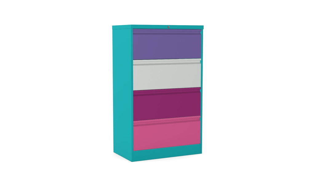 Silverline M-Line Side Filer Individual Locks drawer 4 Drawers SFLM4DIO 5 Office Furniture and Home Remote Working