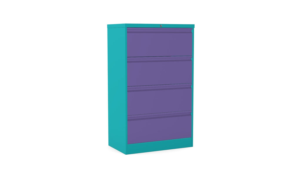 Silverline M-Line Side Filer Individual Locks drawer 4 Drawers SFLM4DIO 3 Office Furniture and Home Remote Working
