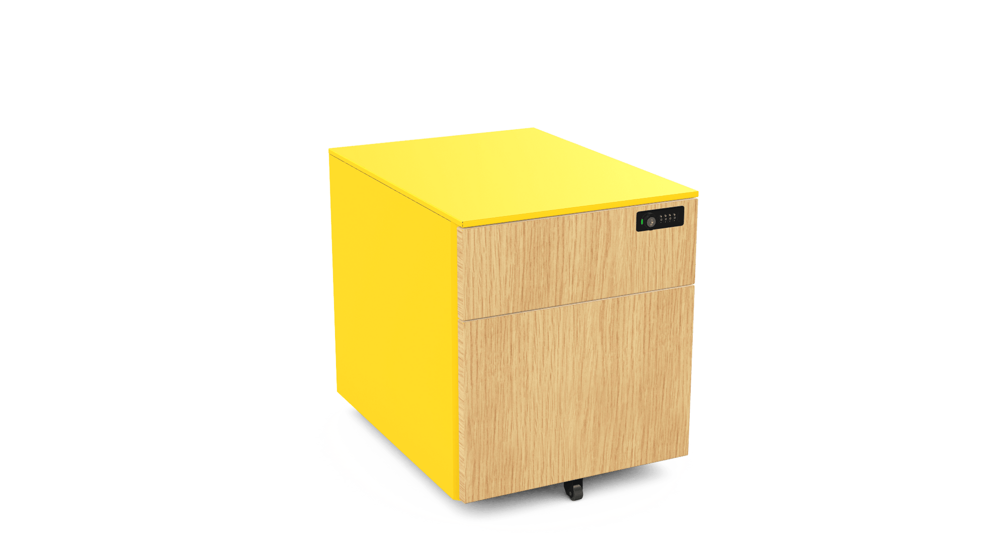 Under Desk Pedestals on wheels 1 Personal +1 Filing Drawer H 50.5cm W 42cm D 57cm  PDUD55SD-Config 3 Office Furniture
