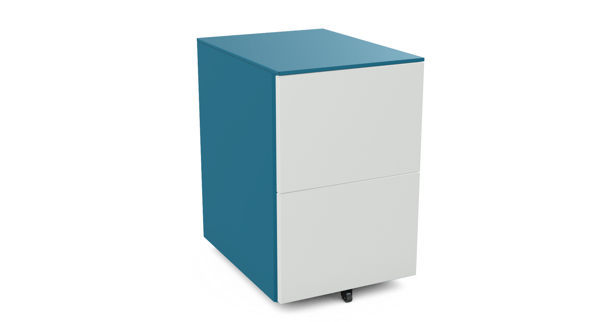 Under Desk Pedestals on wheels 2 Filing Drwr  H 66cm W 42cm D 57cm PDUD52SD-Config Silverline 4 Office Furniture