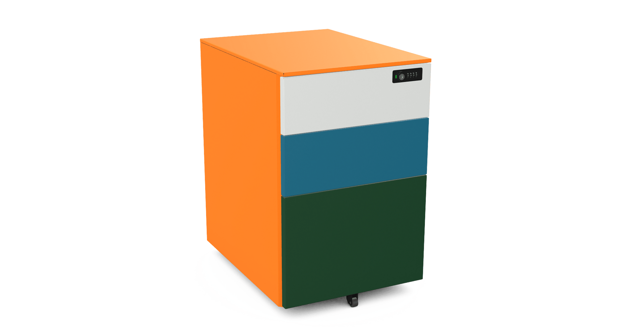 Under Desk Pedestal on wheels 2 Small +1 Filing Drawer H 66cm W 42cm H 57cm PDUD50SD-Config 5 Office Furniture