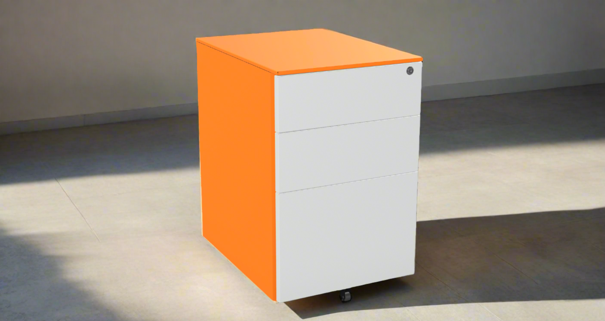 Under Desk Pedestal on wheels 2 Small +1 Filing Drawer H 66cm W 42cm H 57cm PDUD50SD-Config 3 Office Furniture