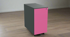 Under Desk Pedestal on wheels 2 Small 1 Filing Dwr 30cm W PDBP53SD-Config Silverline 4 Office Furniture