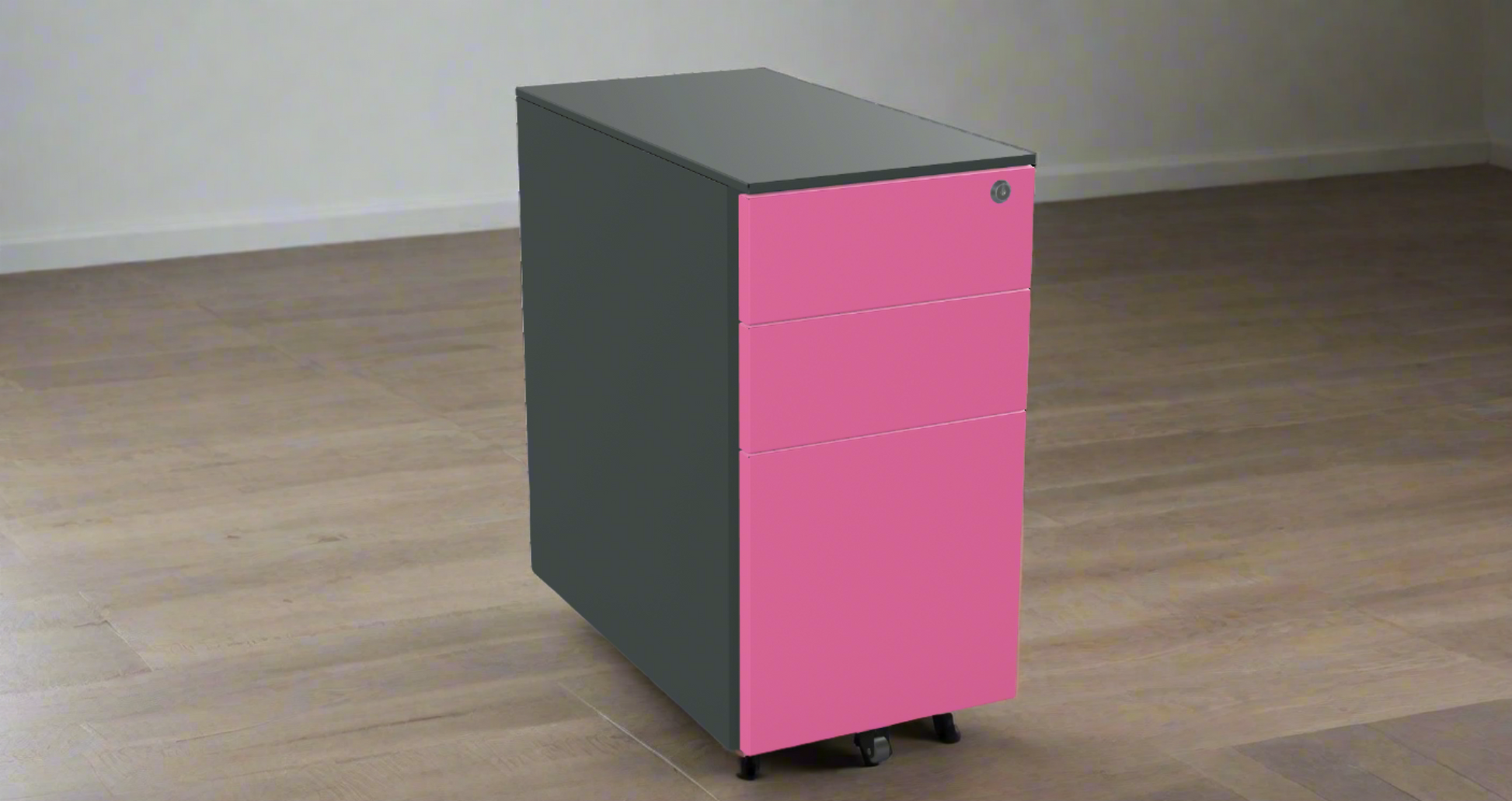Under Desk Pedestal on wheels 2 Small 1 Filing Dwr 30cm W PDBP53SD-Config Silverline 4 Office Furniture