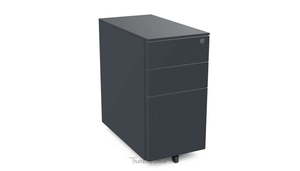 Under Desk Pedestal on wheels 2 Small 1 Filing Dwr 30cm W PDBP53SD-Config Silverline 3 Office Furniture