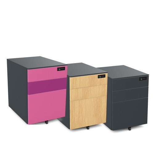Under Desk Pedestal on wheels 2 Small 1 Filing Dwr 42cm W PDBP54SD-Config 2 Office Furniture and Home Remote Working
