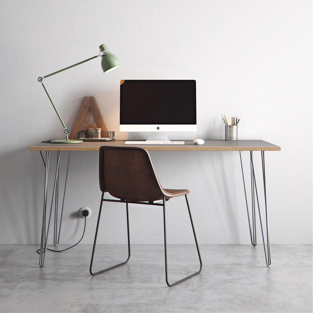 Small Hair Pin  Leg Desk  120cm x 60cm HP-DESK-Small colour 34 34 Office Furniture and Home Remote Working