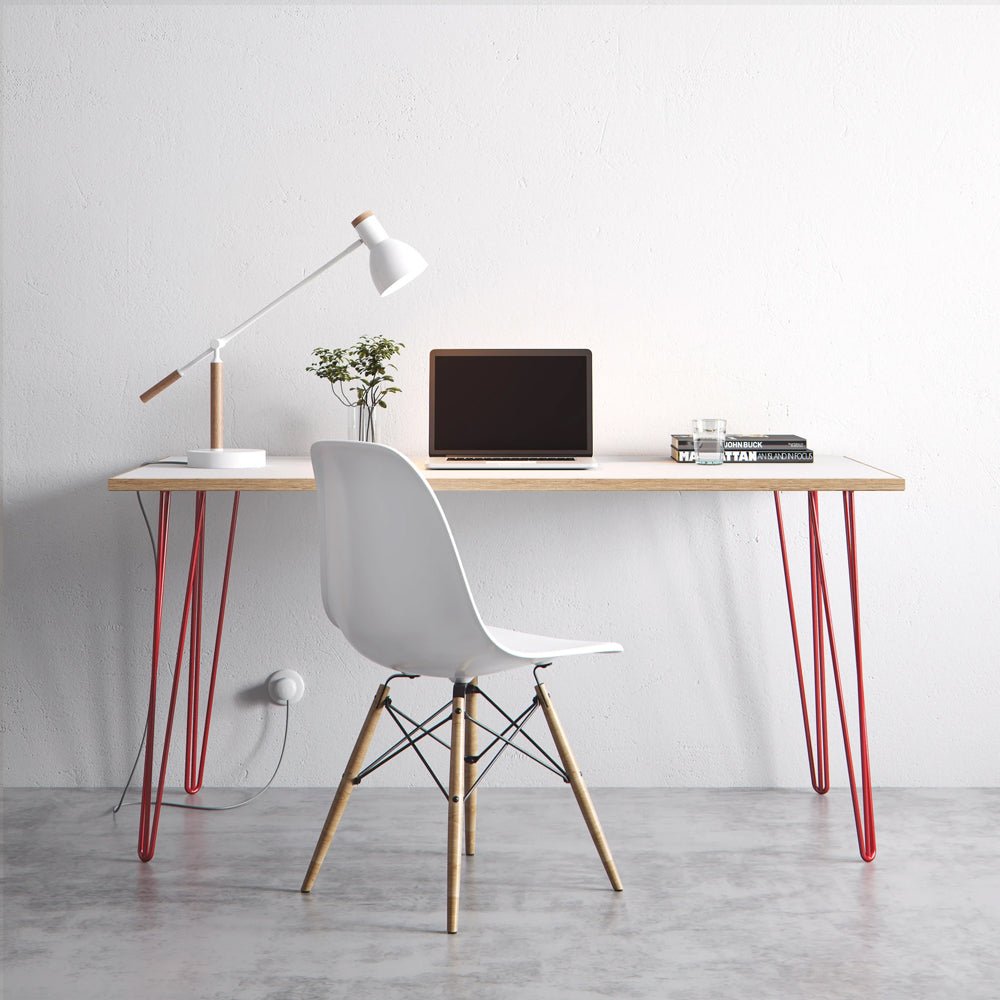 Small Hair Pin  Leg Desk  120cm x 60cm HP-DESK-Small colour 24 24 Office Furniture and Home Remote Working