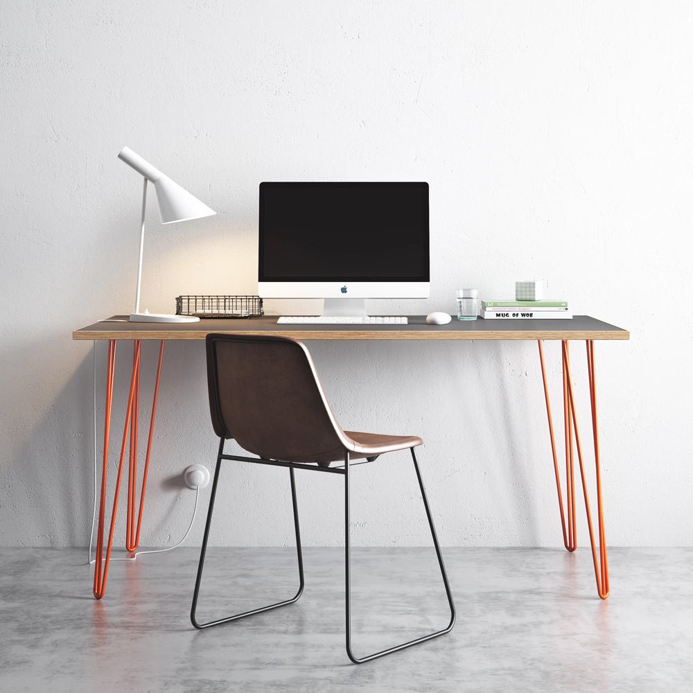 Small Hair Pin  Leg Desk  120cm x 60cm HP-DESK-Small colour 11 11 Office Furniture and Home Remote Working