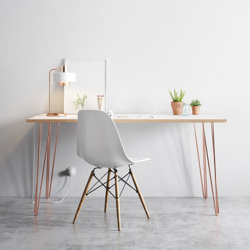 Small Hair Pin  Leg Desk  120cm x 60cm HP-DESK-Small colour 20 20 Office Furniture and Home Remote Working