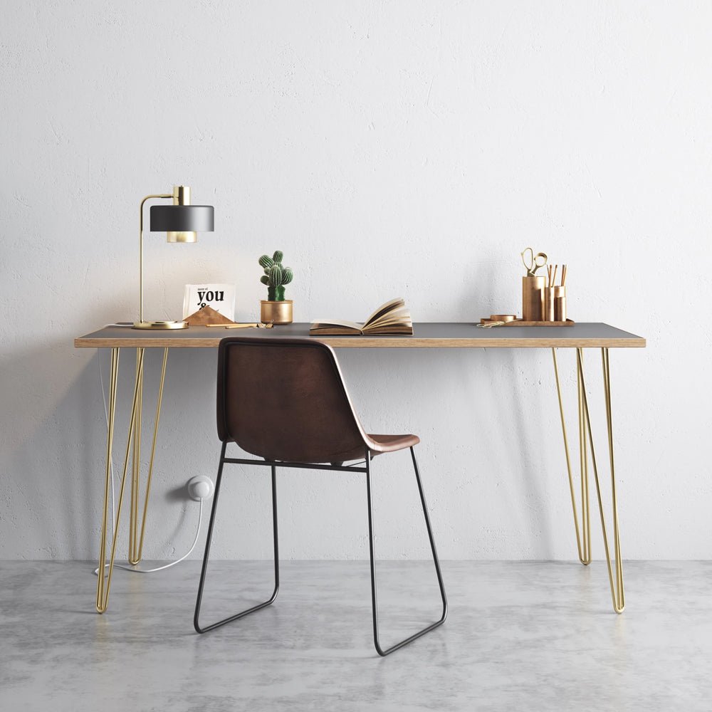 Small Hair Pin  Leg Desk  120cm x 60cm HP-DESK-Small colour 2 2 Office Furniture and Home Remote Working