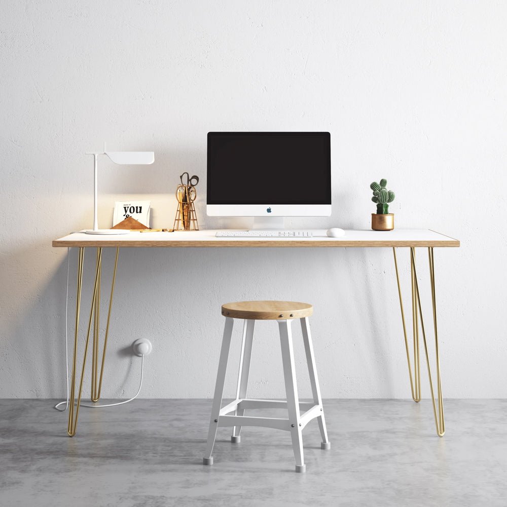 Small Hair Pin  Leg Desk  120cm x 60cm HP-DESK-Small colour 17 17 Office Furniture and Home Remote Working