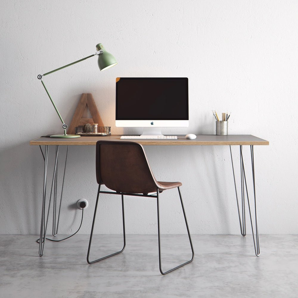 Small Hair Pin  Leg Desk  120cm x 60cm HP-DESK-Small colour 33 33 Office Furniture and Home Remote Working